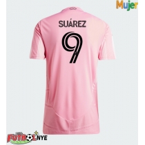 Camiseta Inter Miami Luis Suarez #9 Primera Equipación para mujer 2026-27 manga corta